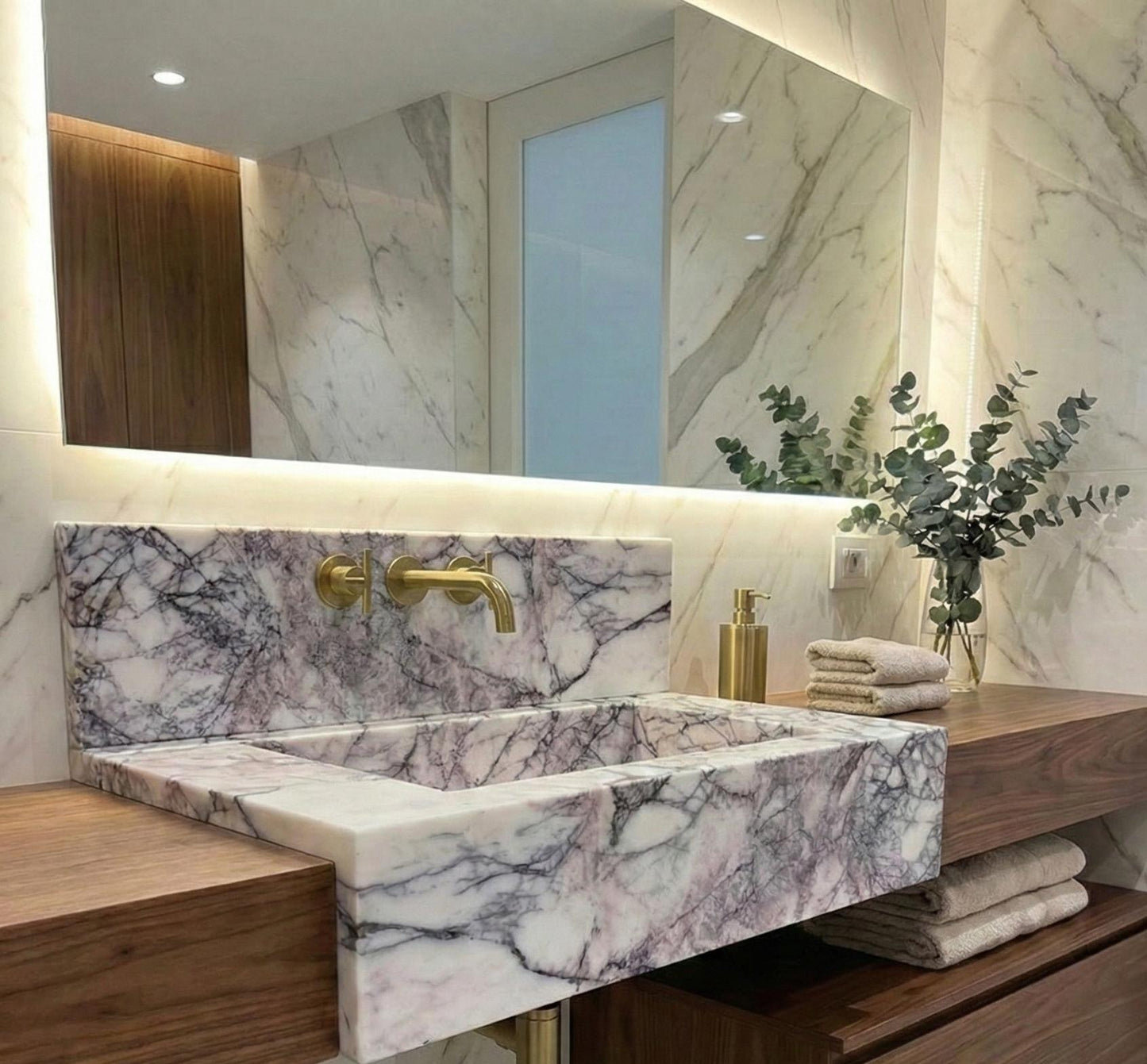 Lilac Marble Sink