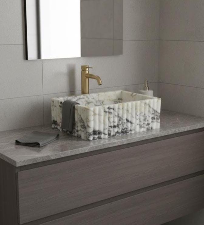 Calacatta Viola Marble Sink