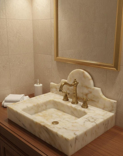 Calacatta Sugar Marble Sink