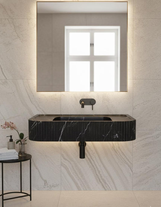Nero Marquina Marble Sink