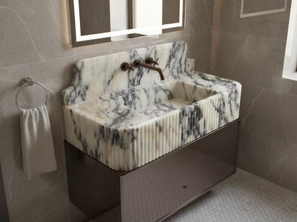 Calacatta Viola Marble Sink