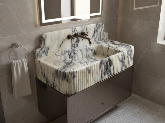 Calacatta Viola Marble Sink