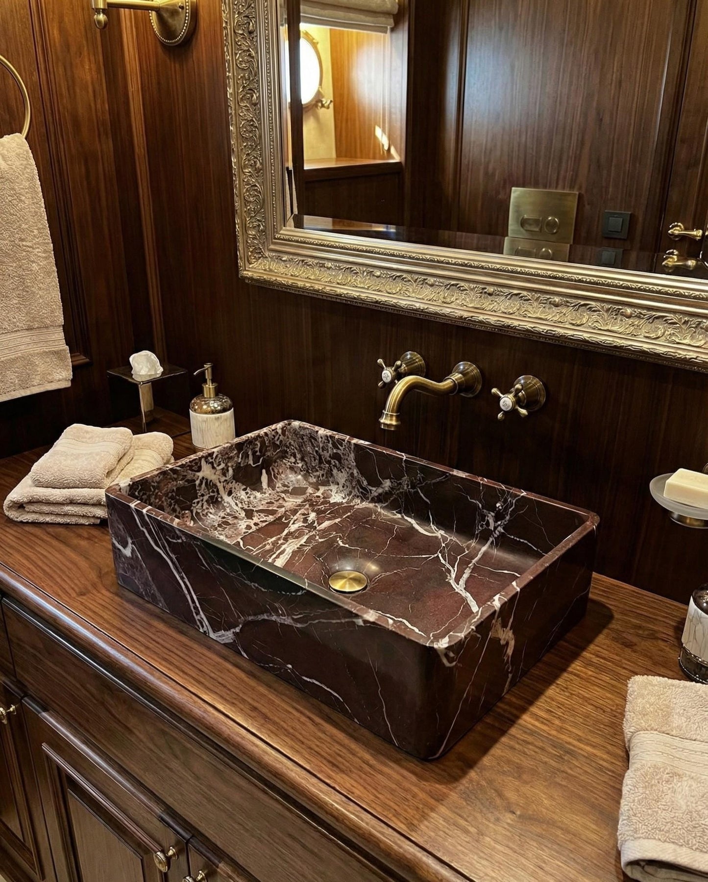 Rosso Levanto Marble Sink