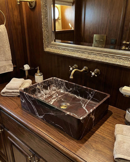 Rosso Levanto Marble Sink