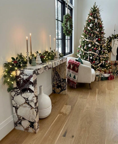 Calacatta Viola Marble Console Table