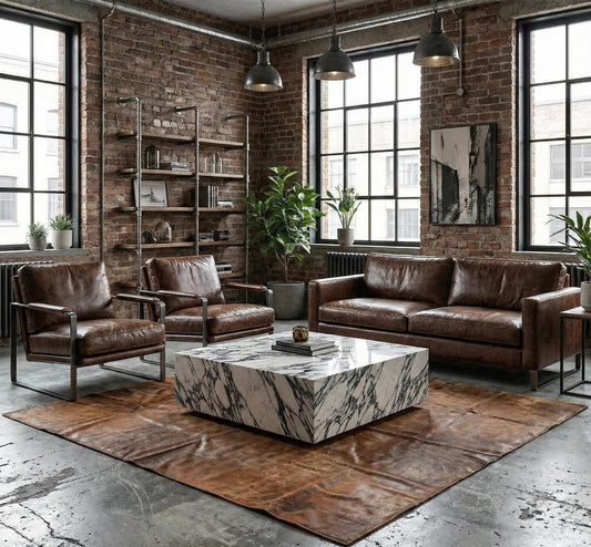 Calacatta Viola Marble Plinth Coffee Table