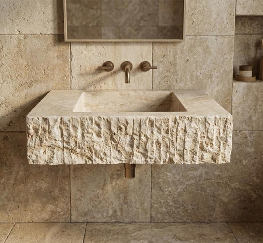 Custom Travertine Sink