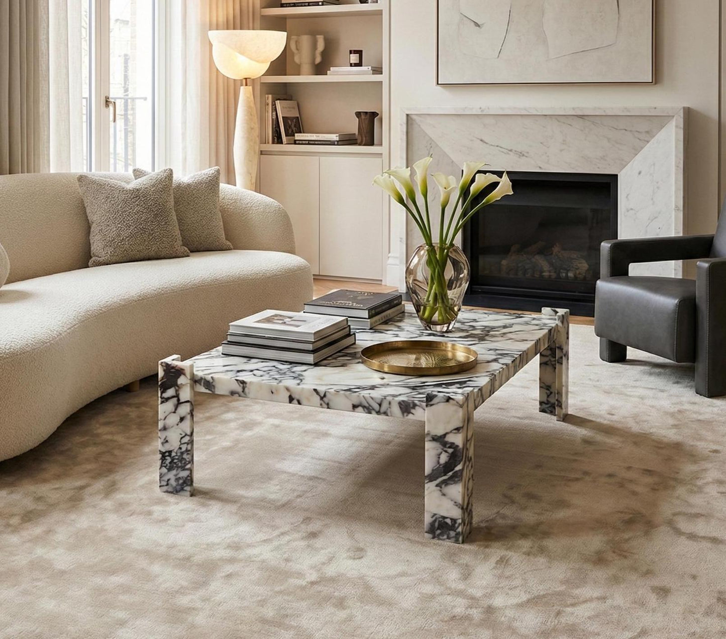 Calacatta Viola Marble Coffee Table
