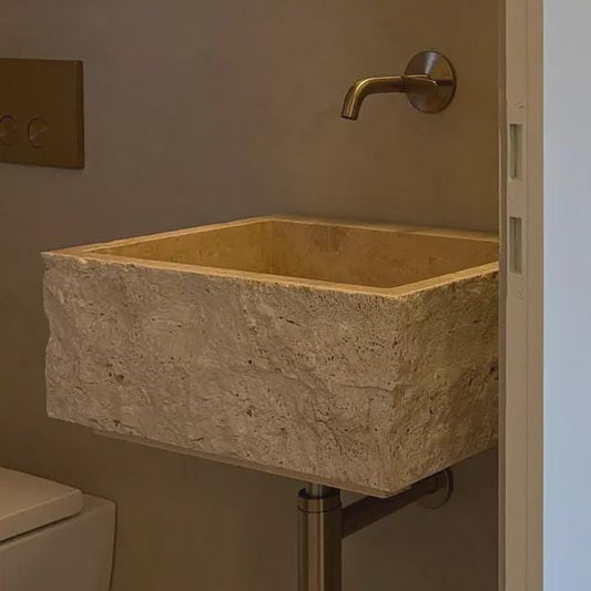 Beige Travertine Sink