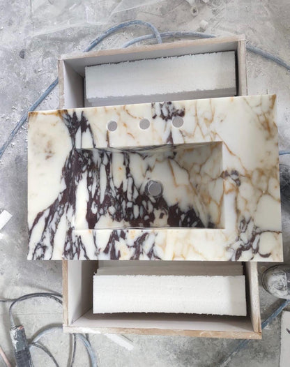 Calacatta Viola Countertop Sink