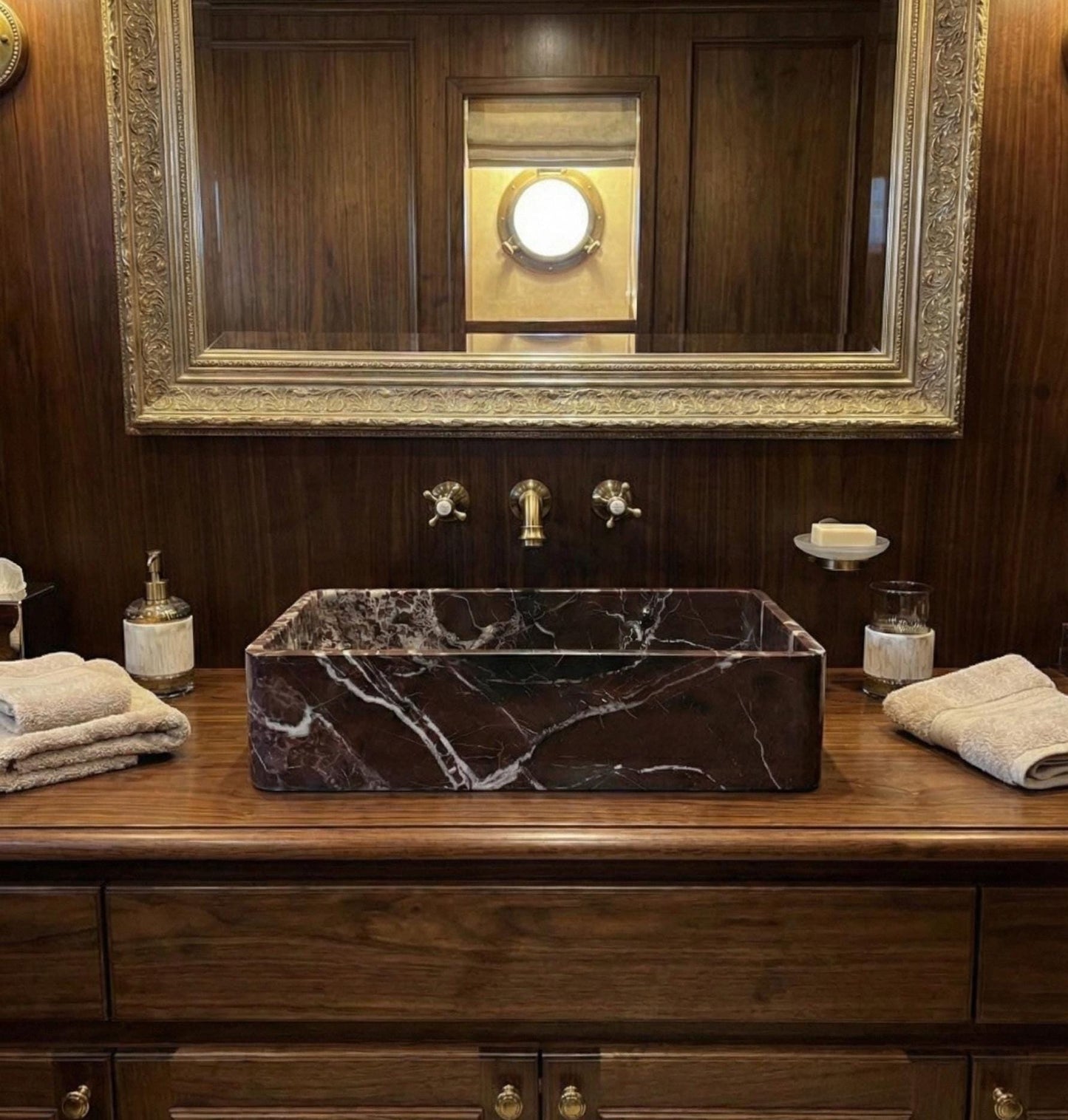 Rosso Levanto Marble Sink