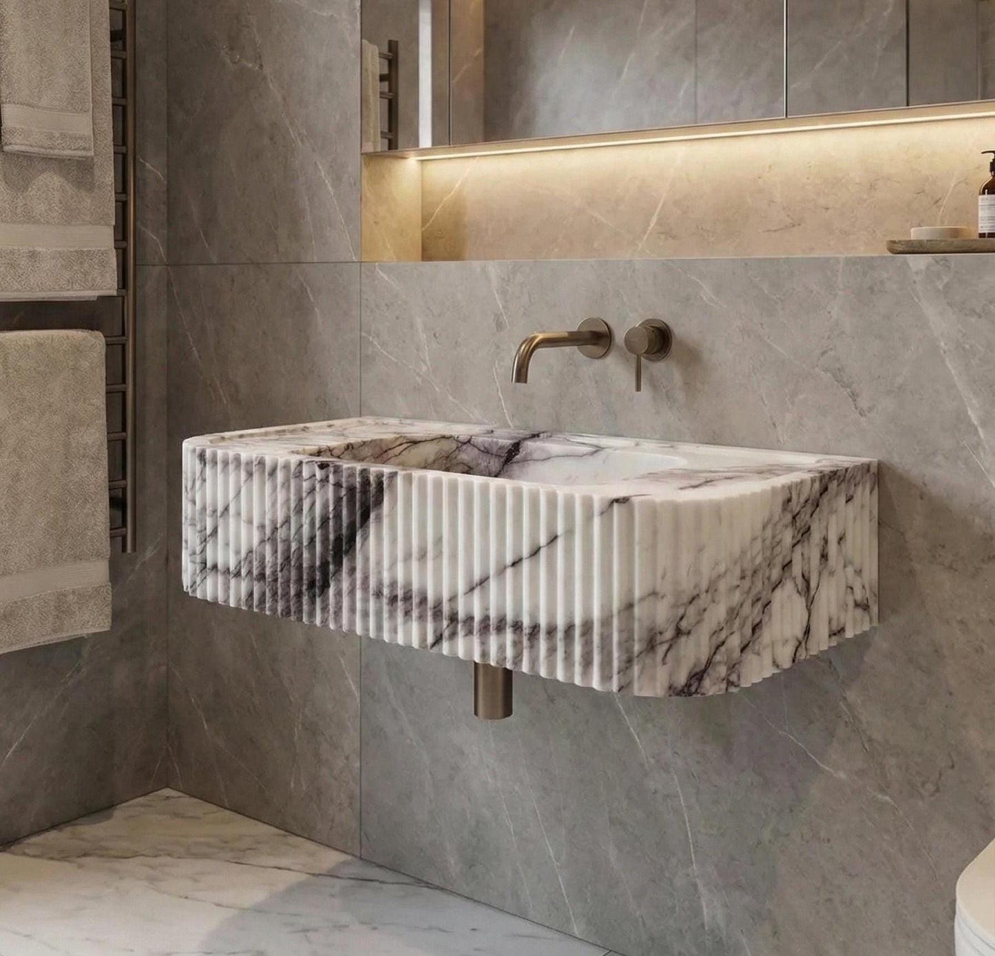 Lilac Marble Sink