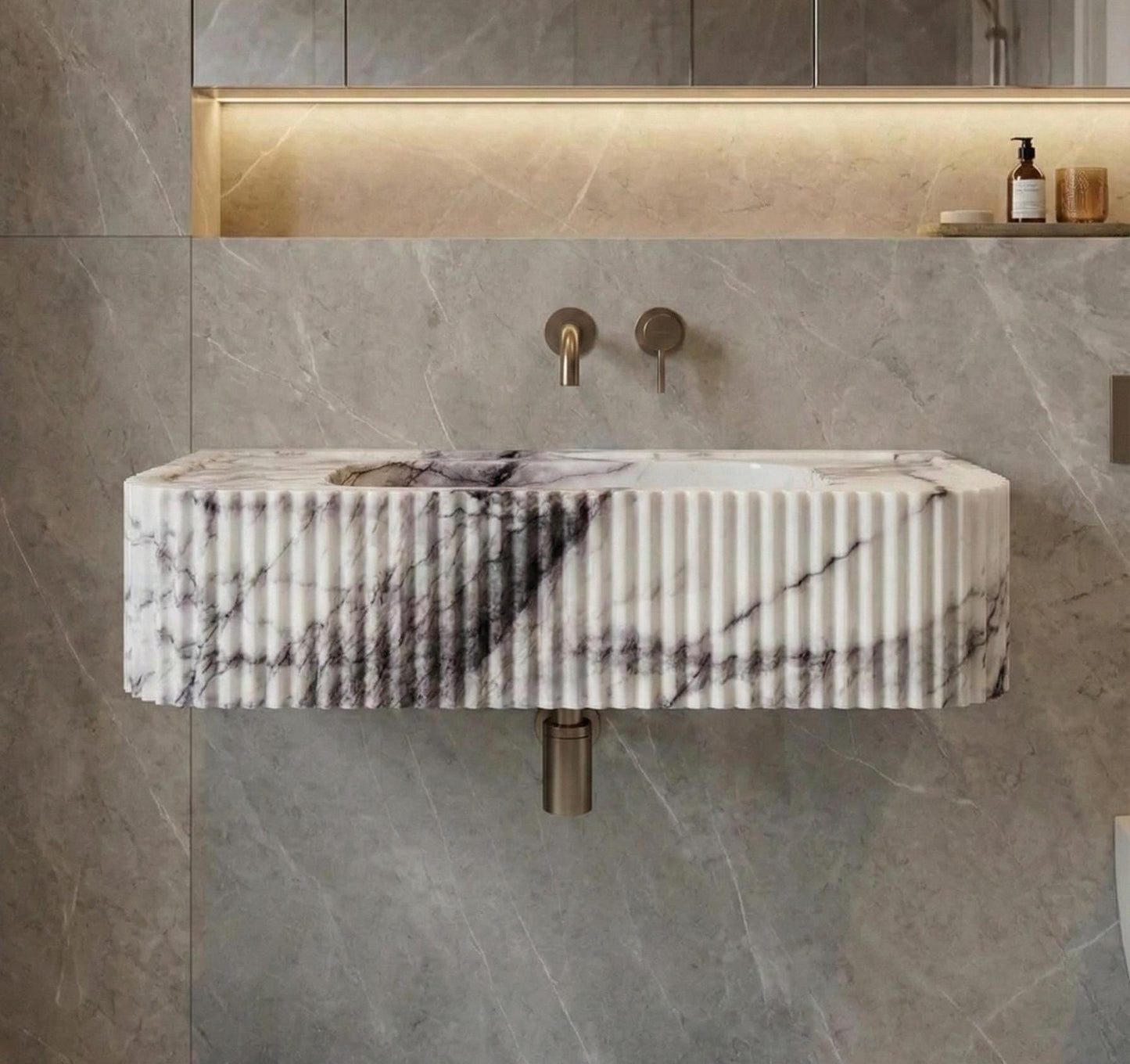 Lilac Marble Sink
