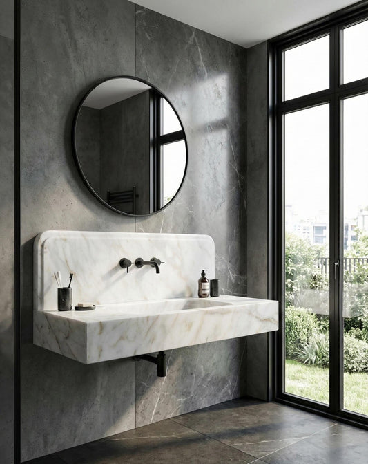 Calacatta Gold Marble Sink