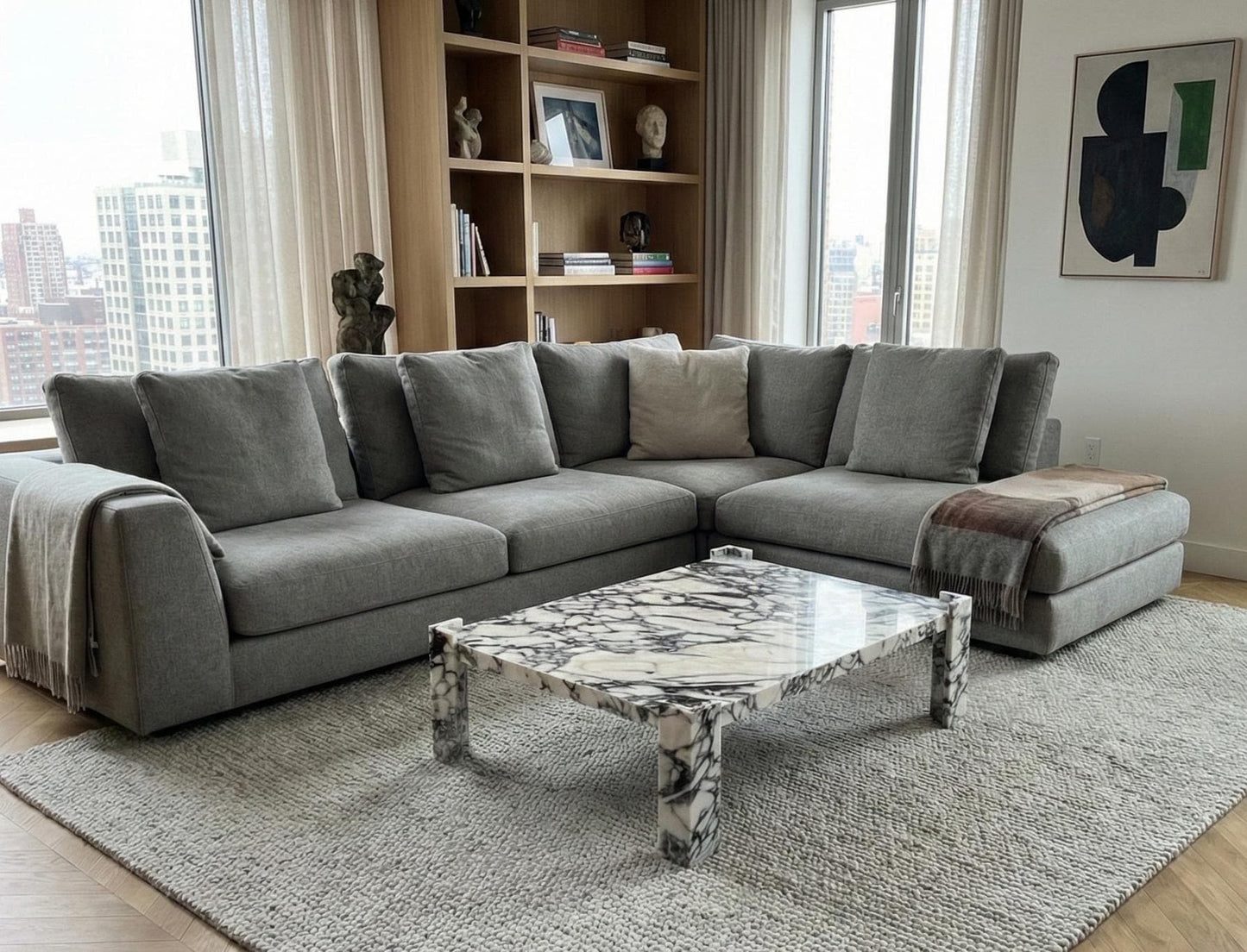 Calacatta Viola Marble Coffee Table