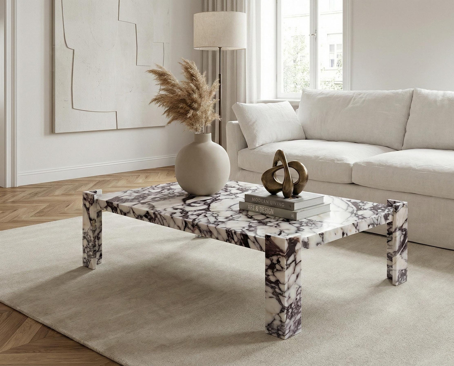 Calacatta Viola Marble Coffee Table