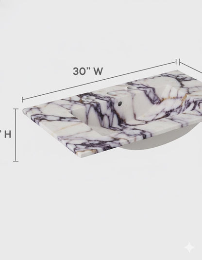Calacatta Viola Countertop Sink