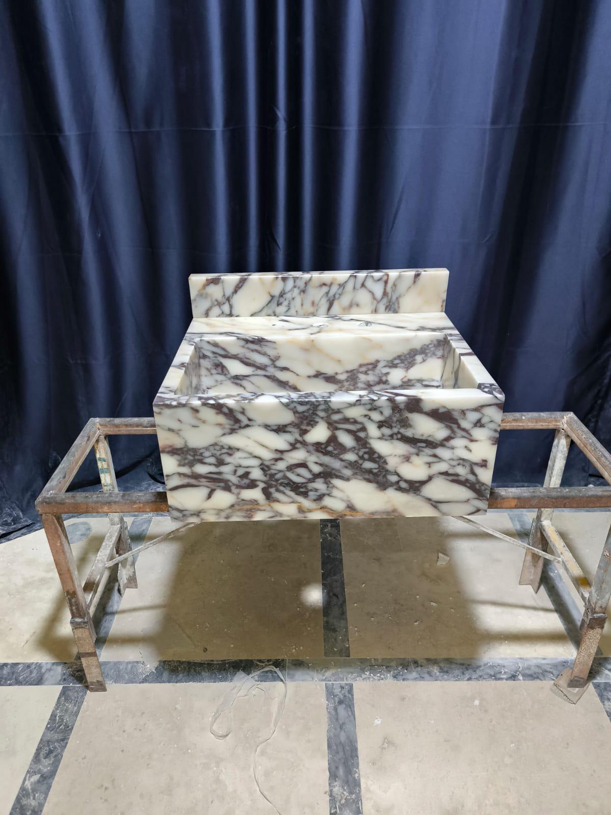 Calacatta Viola Marble Sink