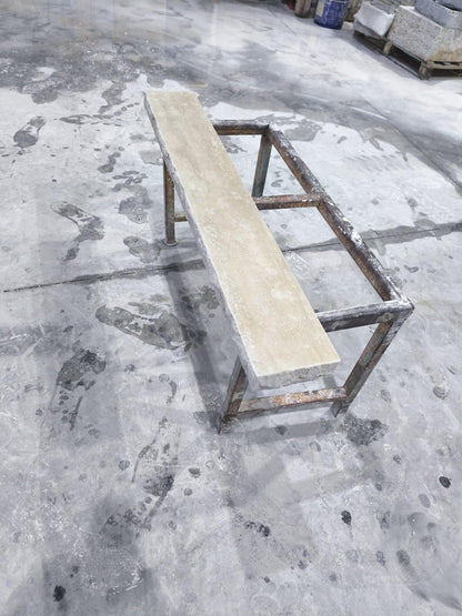 Natural Edge Travertine Shelf