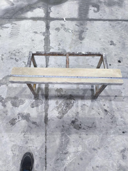 Natural Edge Travertine Shelf