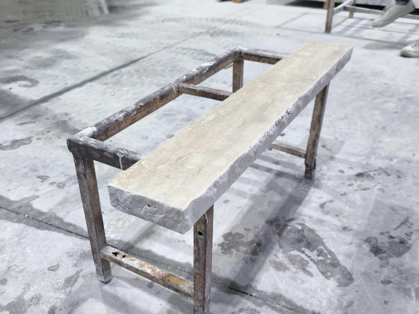 Natural Edge Travertine Shelf
