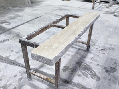 Natural Edge Travertine Shelf