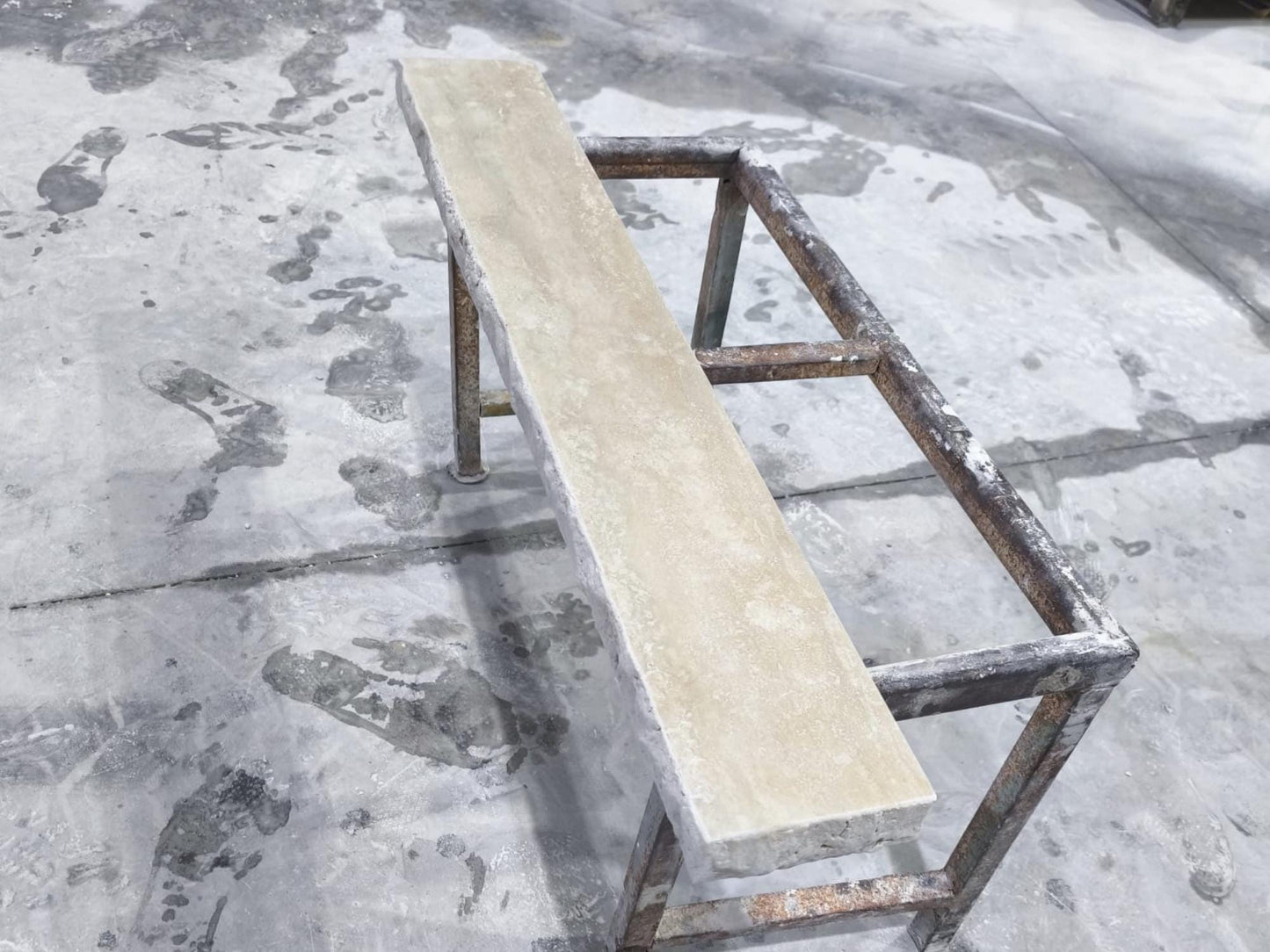Natural Edge Travertine Shelf