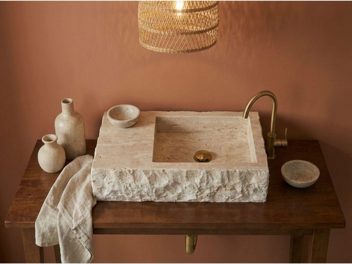 Travertine Sink