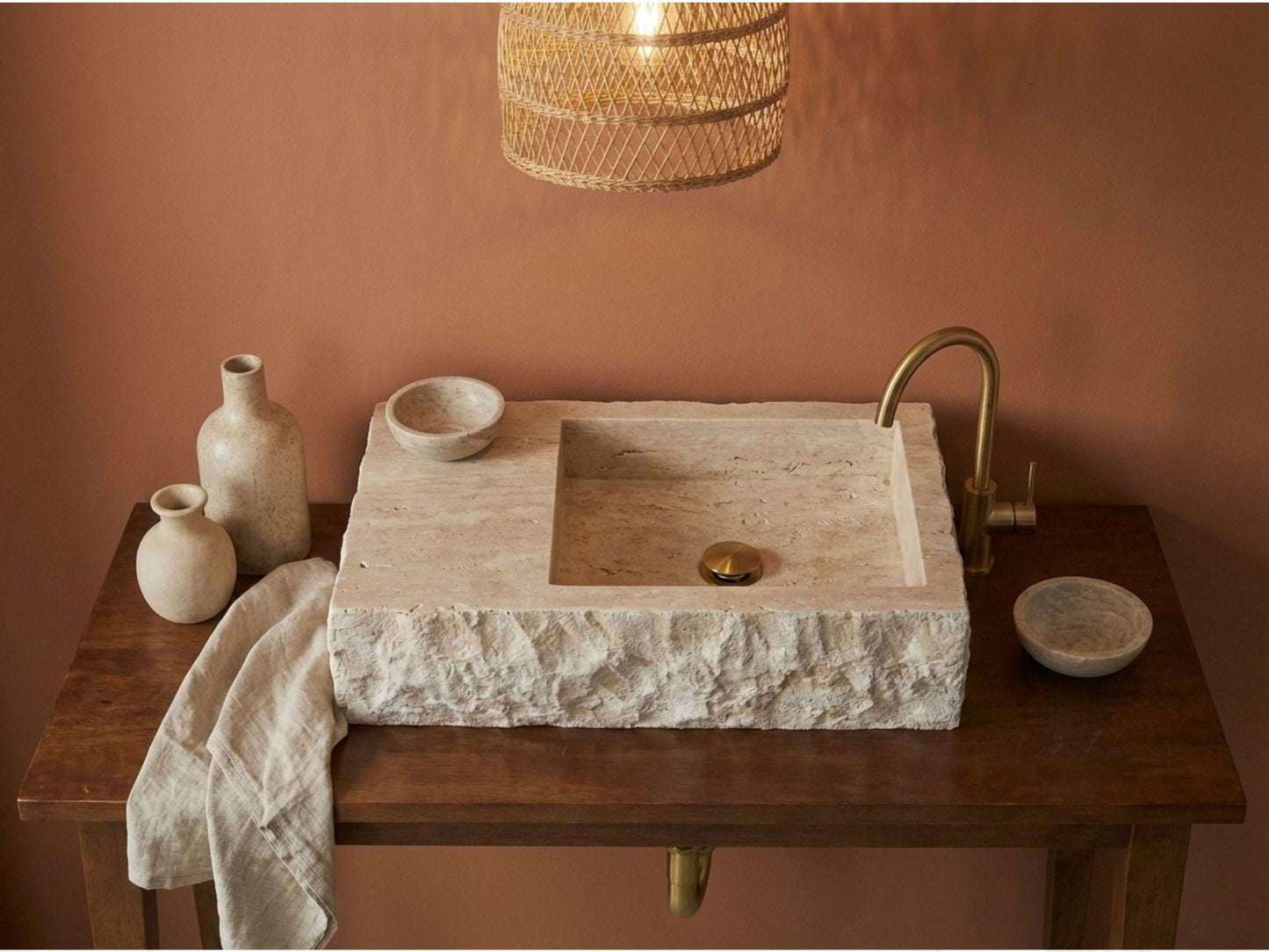 Travertine Marble Sink