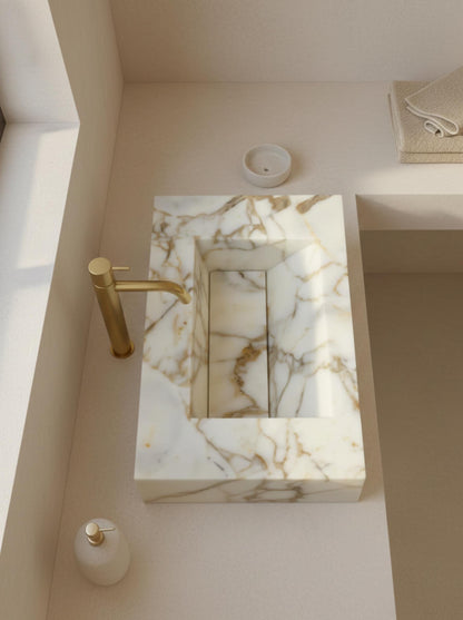Calacatta Gold Marble Sink