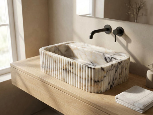 Calacatta Gold Marble Sink