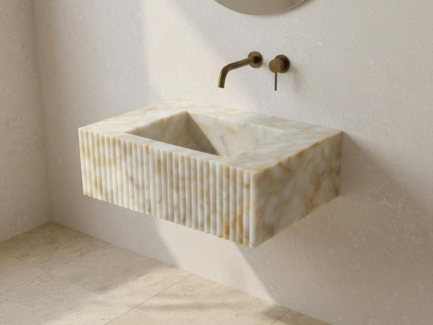Calacatta Gold Marble Sink