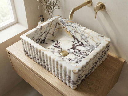 Calacatta Viola Marble Sink