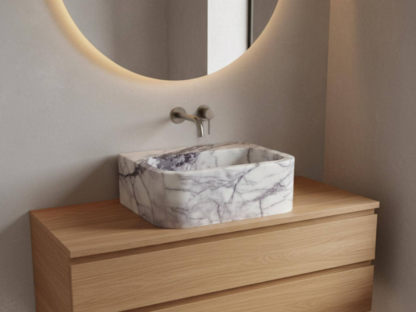 Lilac Marble Sink