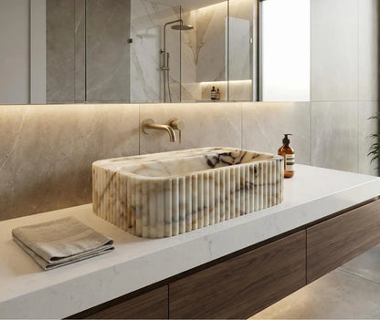 Calacatta Gold Marble Sink