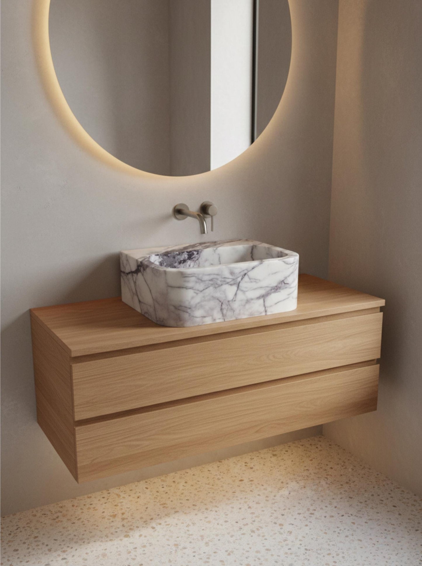 Lilac Marble Sink