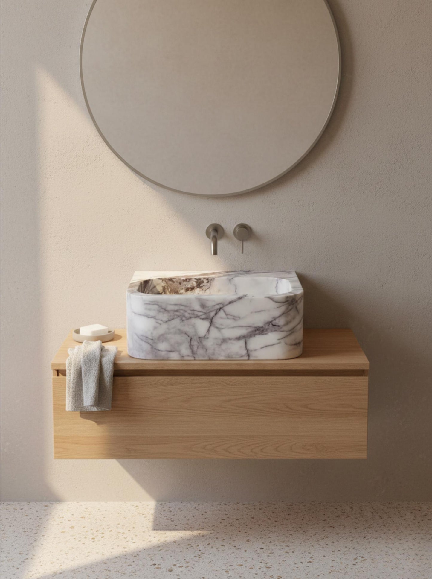 Lilac Marble Sink