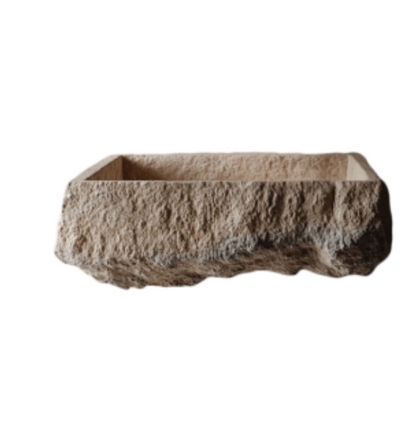 Custom Organic Travertine Sink – Private Order