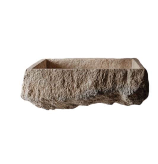 Custom Organic Travertine Sink – Private Order