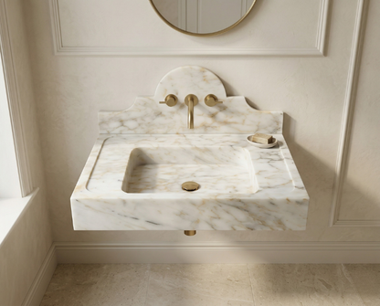 Calacatta Sugar Marble Sink